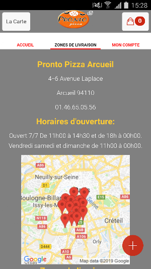 Pronto Pizza Arcueil Screenshot 3
