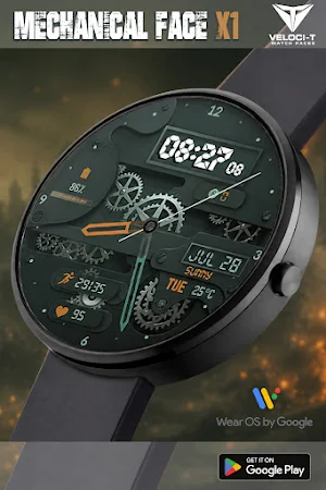 Mechanical Face X1 Watch Face Screenshot 0