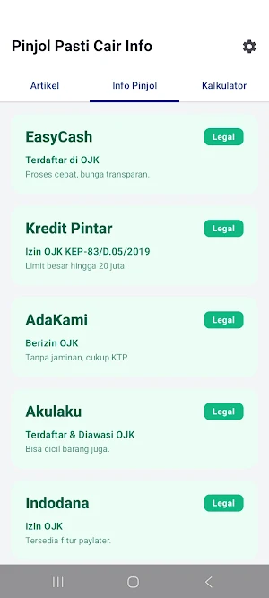 Pinjol Pasti Cair Info - Guide Screenshot 1