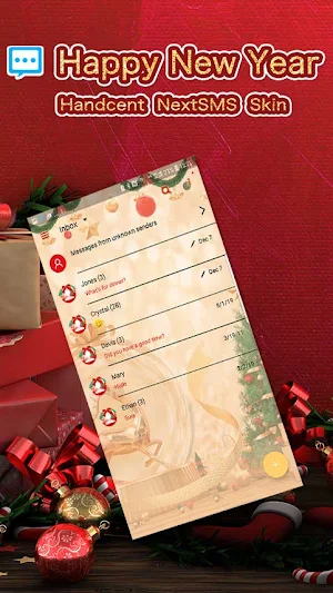 Next SMS happy new year 2021 skin Screenshot 0