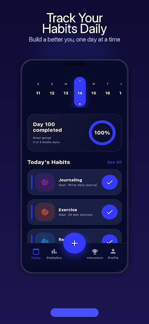 Habit Tracker: Daily Goals Screenshot 1
