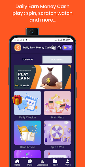 Daily Earn Money Cash Screenshot 0