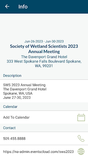 Society of Wetland Scientists Screenshot 0