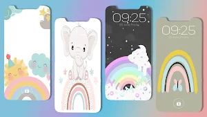 Cute Rainbow Wallpaper Screenshot 1