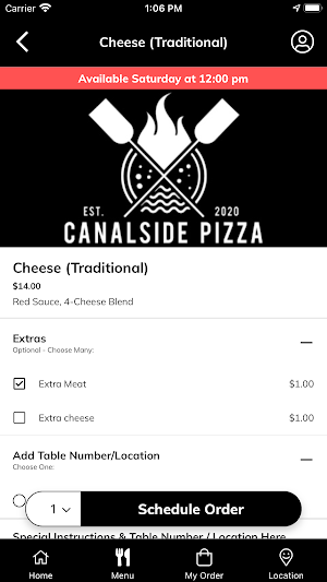 Canalside Pizza Screenshot 3