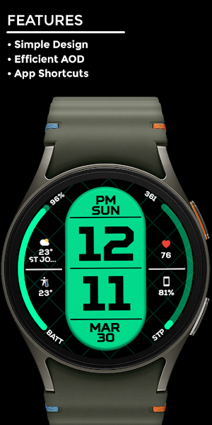 Night 93 - watch face Screenshot 1