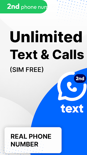 Text Call: Second Phone Number Screenshot 0