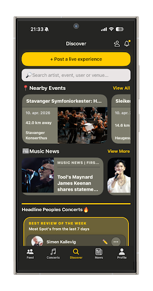 Headlinr - Live Music & Events Screenshot 0