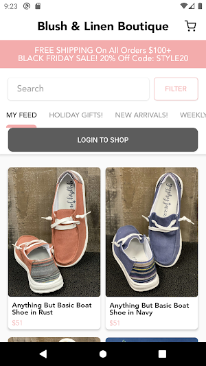 Blush & Linen Boutique Screenshot 1
