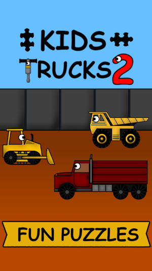 Kids Trucks: Puzzles 2 - Gold Screenshot 0