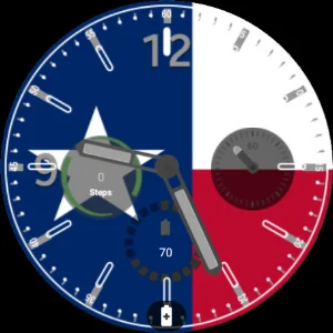 Texas Flag Watchface Screenshot 1