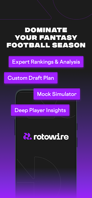 RotoWire Football Draft Kit Screenshot 0