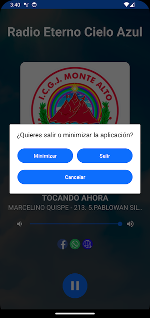 Radio Eterno Cielo Azul Screenshot 1