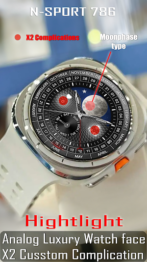 N-SPORT786 Classic Watch Face Screenshot 3