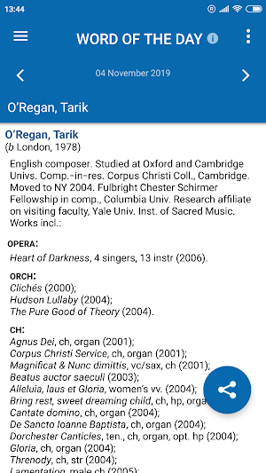 Oxford Dictionary of Music Screenshot 3