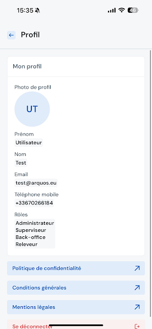 myArquos État des lieux Screenshot 3