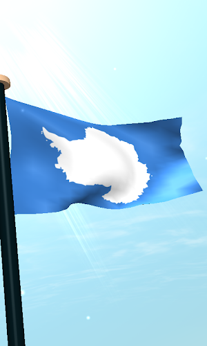 Antarctica Flag 3D Wallpaper Screenshot 3