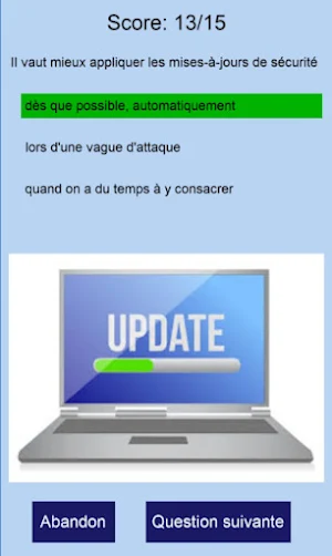 Cybersecurity Quizz Screenshot 1