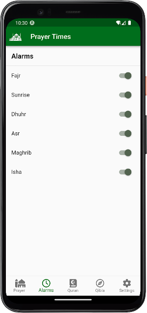 Prayer Times Qibla Quran Screenshot 1