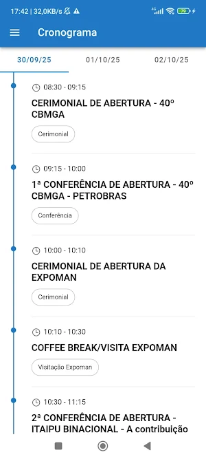 40º CBMGA - ABRAMAN Screenshot 3
