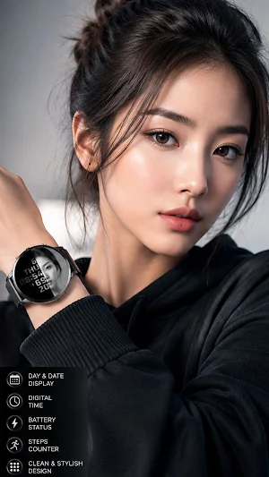 Photo Slot Watch Face 182 Screenshot 0