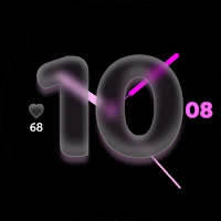 Blurred Glass Watch Face