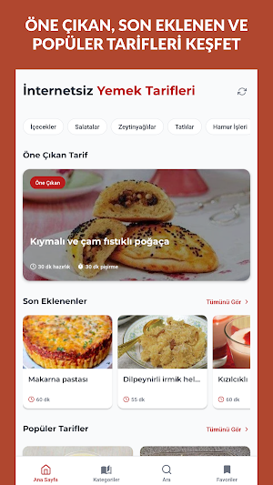 İnternetsiz Yemek Tarifleri Screenshot 0