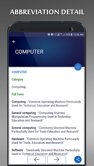 Advanced Abbreviations Dictionary Offline Screenshot 2