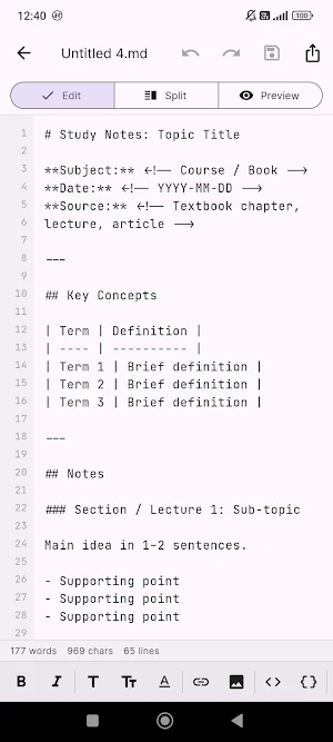 Markdown Editor & MD Viewer Screenshot 3