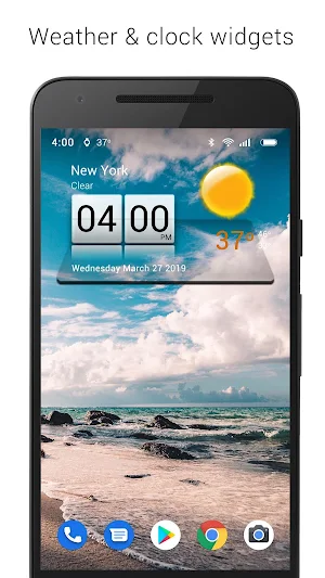 3D Sense Clock & Weather Screenshot 0