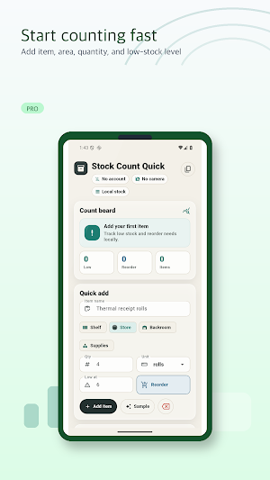 Stock Count Quick Screenshot 1