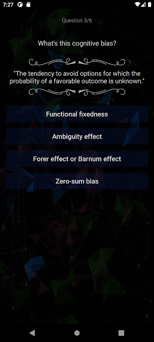The Cognitive Bias Quiz Screenshot 3