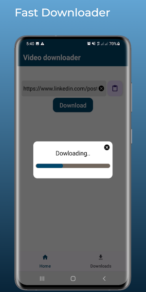 Video downloader for linkedin Screenshot 1