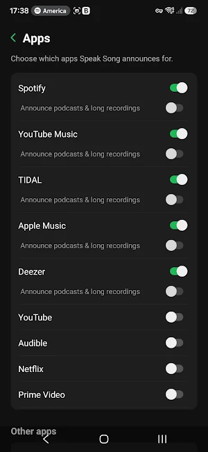 Speak Song — Track Announcer Screenshot 1