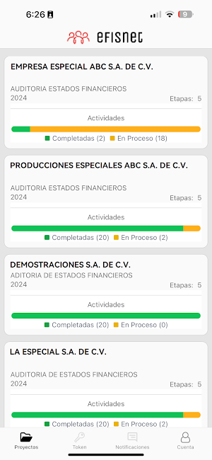 EFISNET Workflow Screenshot 1