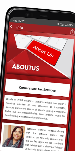 Corner Stone Tax & Accounting Screenshot 1