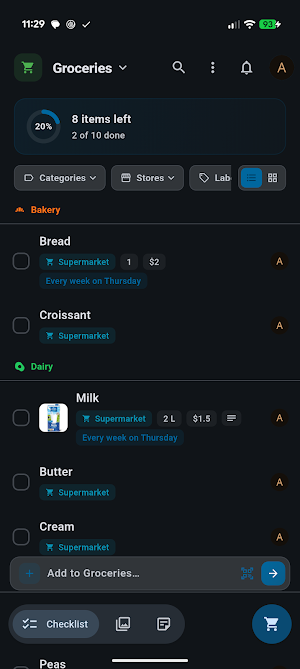 Pantry for Nextcloud Screenshot 0
