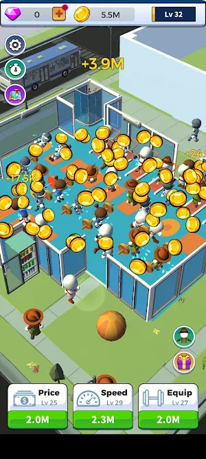 Idle Gym Club Tycoon Screenshot 1