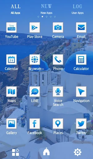 Santorini, Greece +HOME Theme Screenshot 2