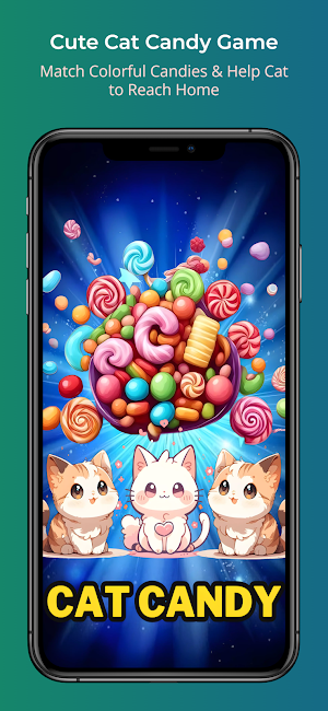 Cat Candy Puzzle~PetCandy 2024 Screenshot 0
