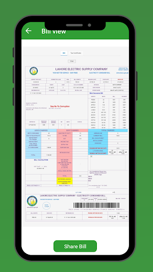 Electric Bill Checker App Screenshot 3