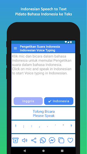 Indonesian Voice Typing Screenshot 1