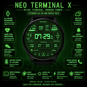 Neo Terminal X Watch Face Screenshot 3