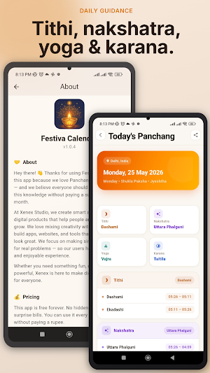 Festiva: Panchang Calendar App Screenshot 1