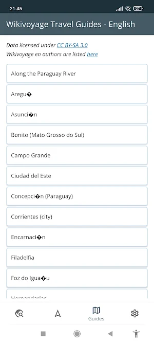 Paraguay Offline Map Screenshot 2