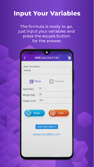 BMI & BMR Calculator Screenshot 3