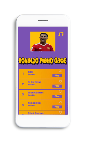 Ronaldo Piano Music Game Screenshot 0