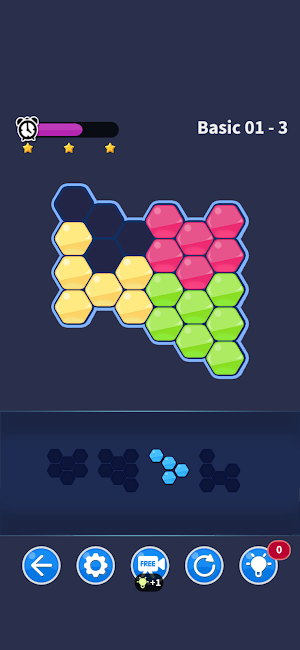 Hexa Block puzzle match game Screenshot 0