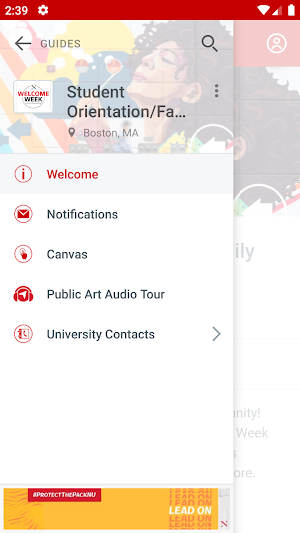 NU Orientation/Parent Programs Screenshot 2