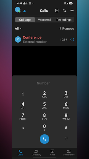 IPVoice Mobile App VoiceX Screenshot 0